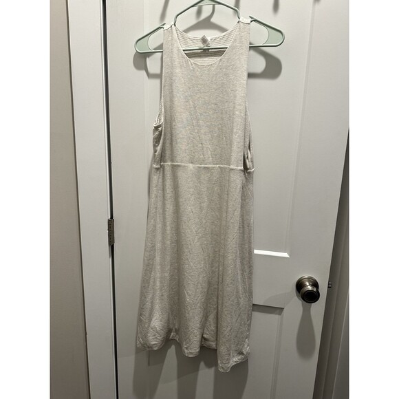 Athleta Tall Medium Women's Dress Reversible Santorini High Neck Oatmeal Heather - Picture 1 of 4